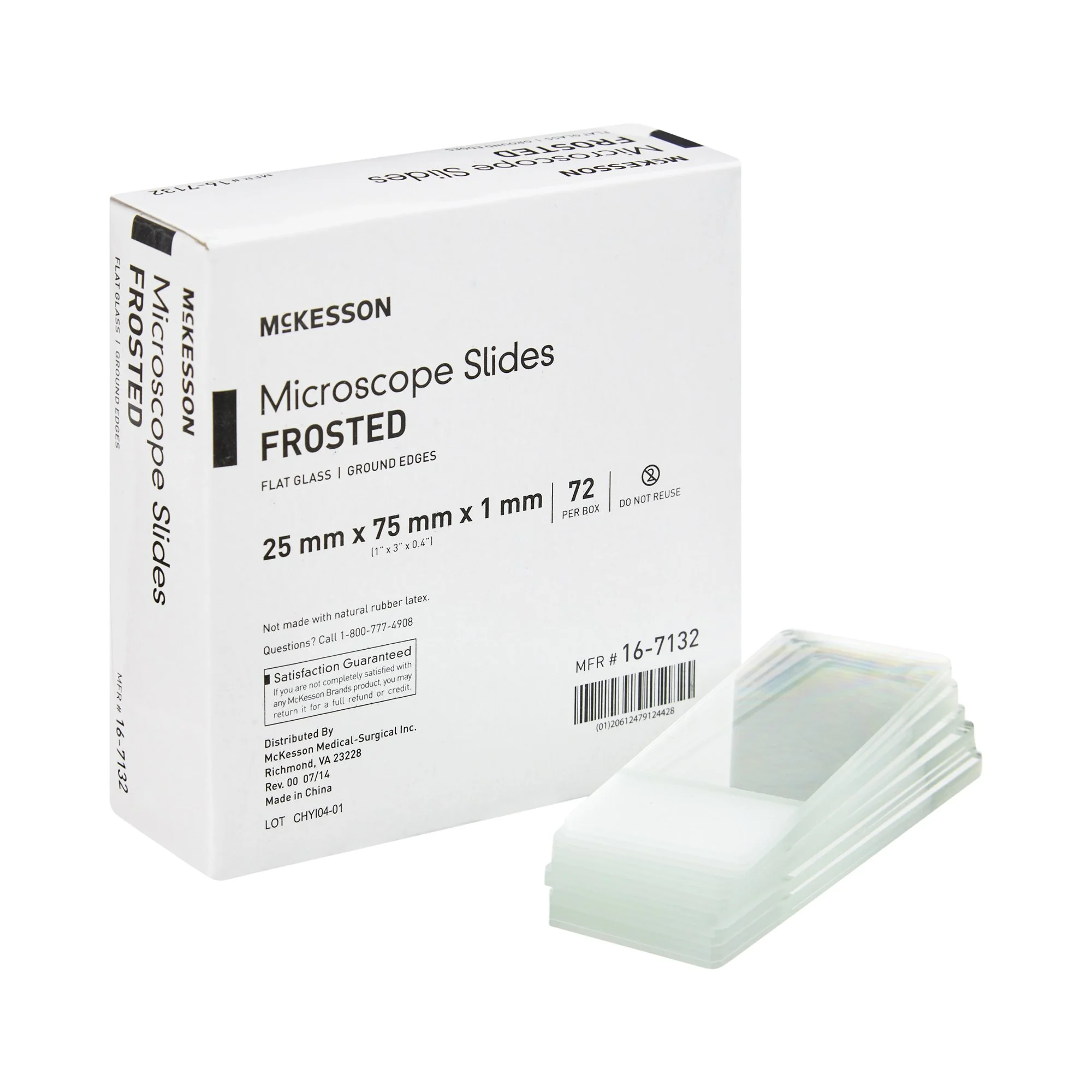 Microscope slide frosted
